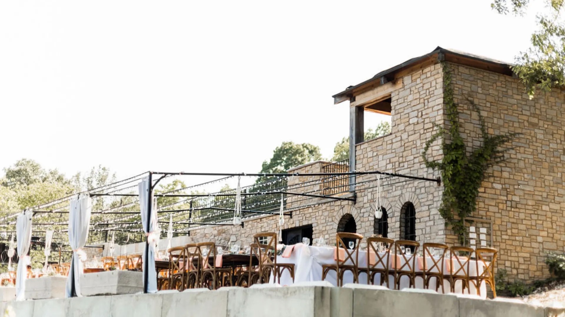 Balcony view at Cassell Vineyards