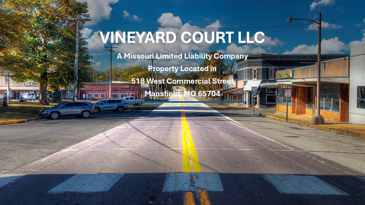 Welcome To Vineyard Court Investor Portal